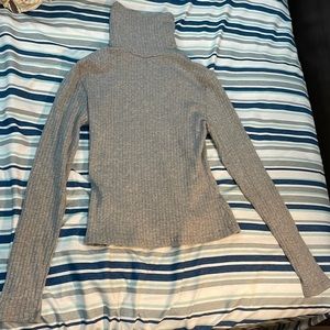 Grey turtle neck